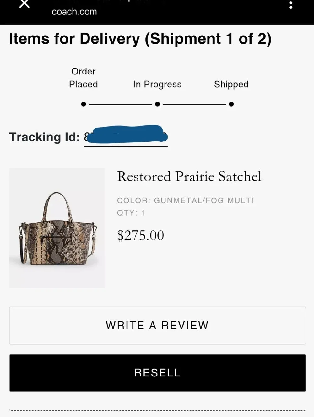 Coach Prairie Satchel